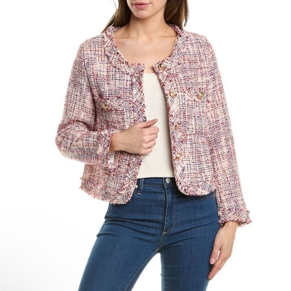 Beulah Tweed Cropped Jacket Blazer M/L